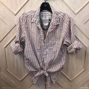 Frank & Eileen Barry Signature Crinkle Shirt Large New